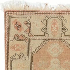 35"x57" Vintage Milas Melas Rug, 100% Wool, Handmade Door Mat, Turkish Bath Mat