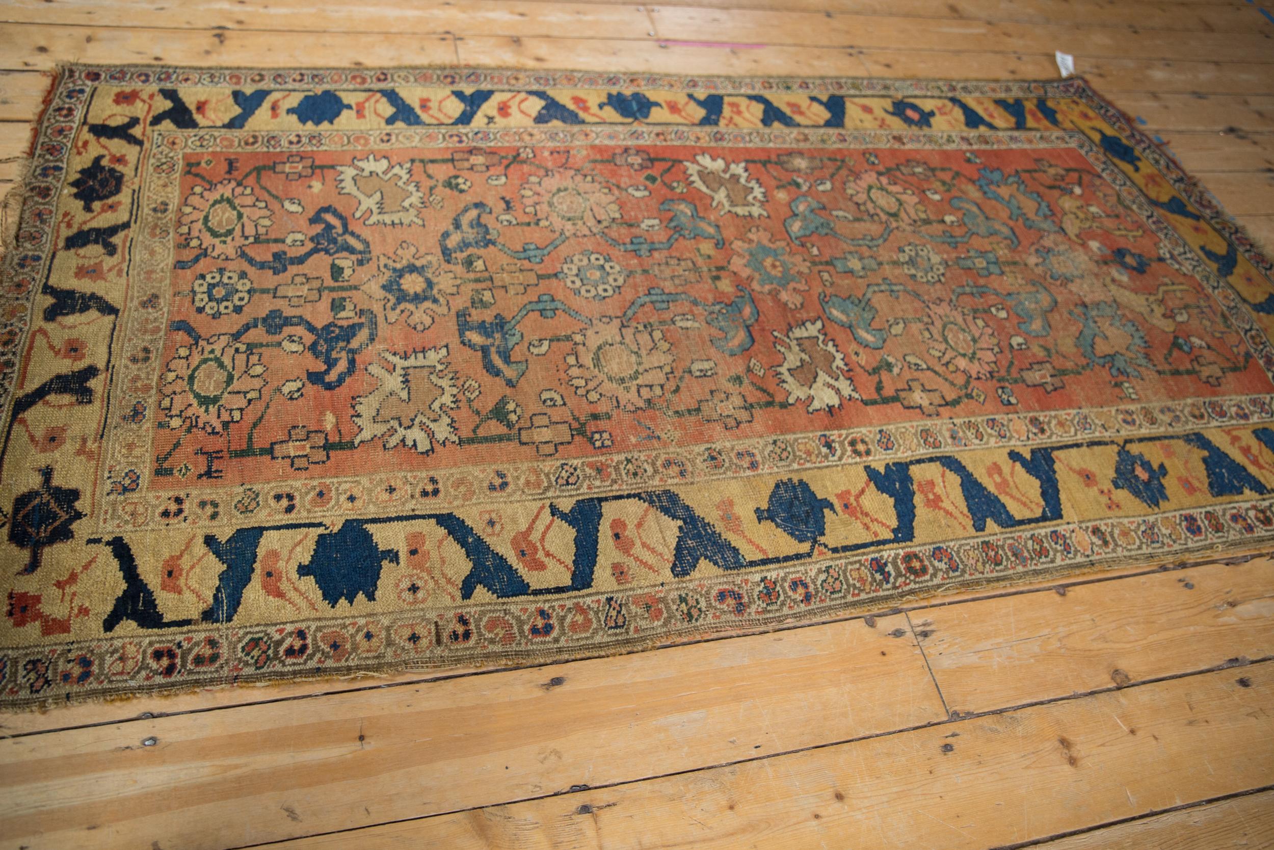 Antique Halvai Bijar Rug Runner In Good Condition For Sale In Katonah, NY
