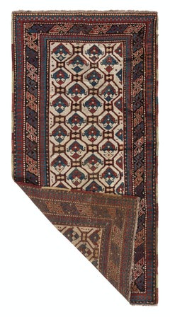 3.5x7.3 Ft Antique Shirvan Rug, East Caucasus, Late 19th Century