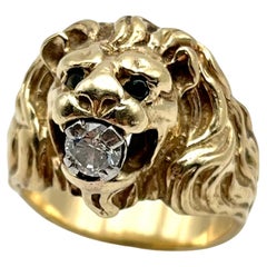 Bague Lion à diamant de 0,36 carat