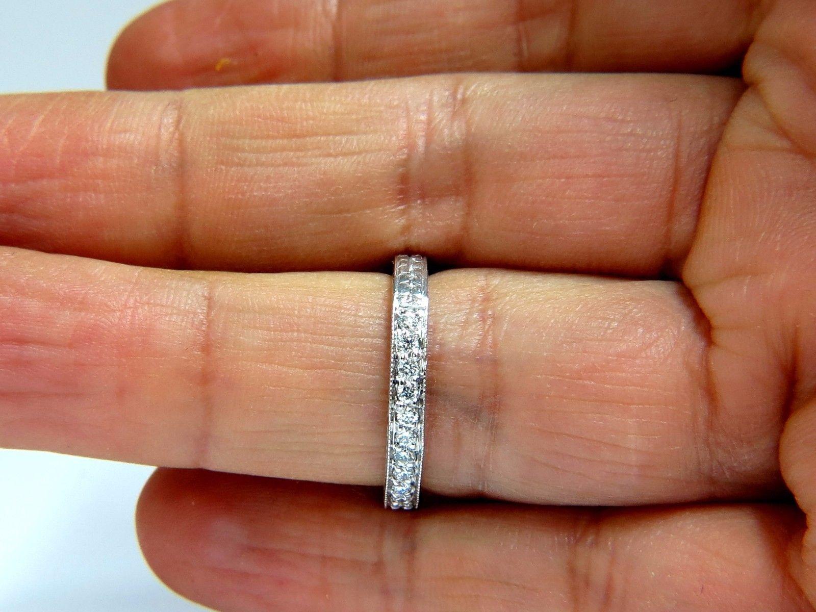 Taille ronde Bracelet en platine avec diamants de 0,36 carat style Art déco édouardien en vente
