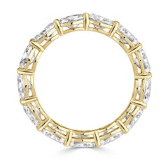 3.6 Carat Oval Band Brilliant White 18K White Gold Modern Nobility Jewellery