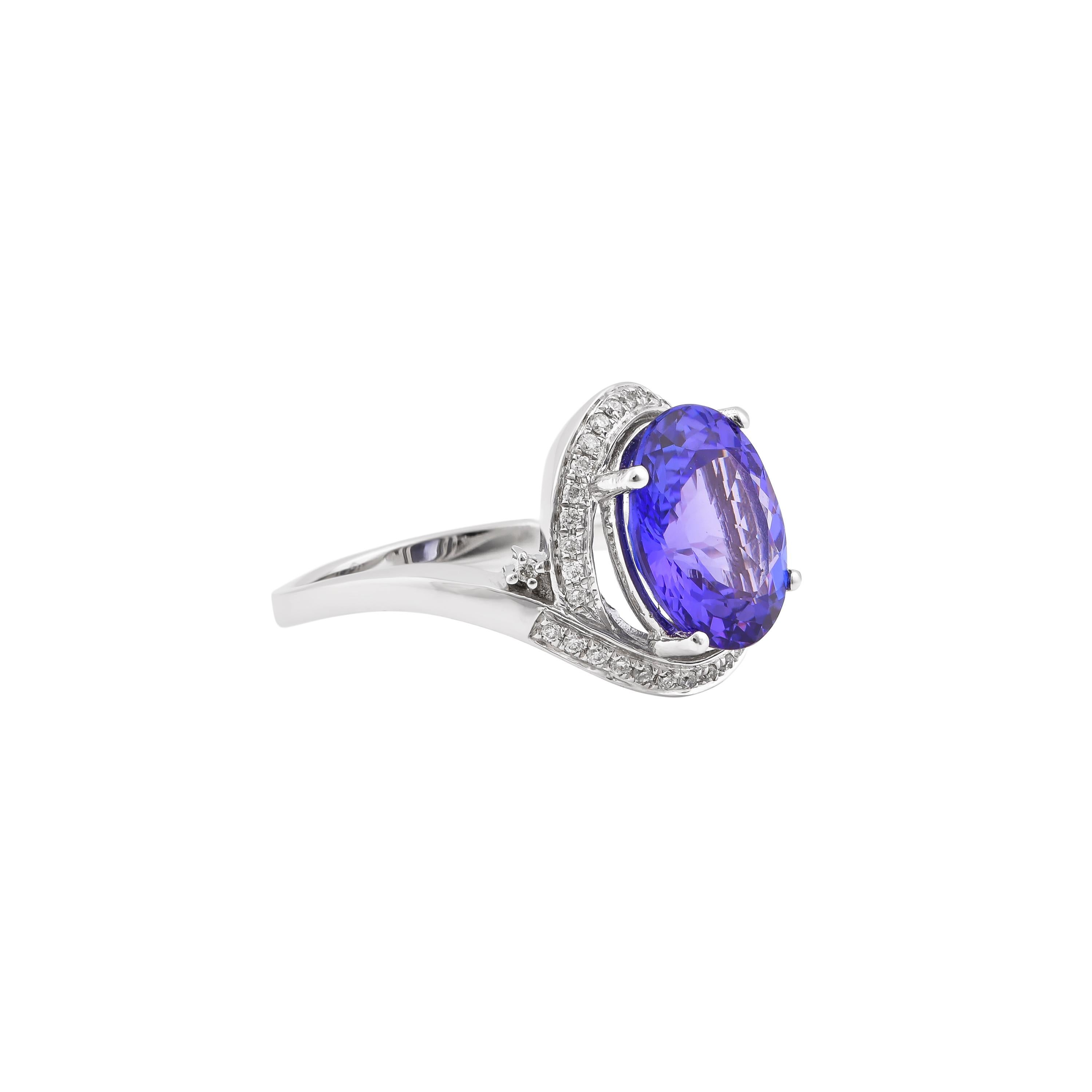 This collection features a selection of the most tantalizing Tanzanites. This enchanting East African gemstone can only be procured from one mine in the foothills of Mount Kilimanjaro, Tanzania. We have accented the rich purple-blue hues of the