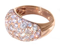 3.6 Ct Champagne & White Diamond Designer Ring