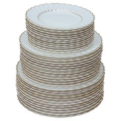 36 assiettes de service à dîner Royal Doulton Adrian H4816 Bread Salad Dinner Service