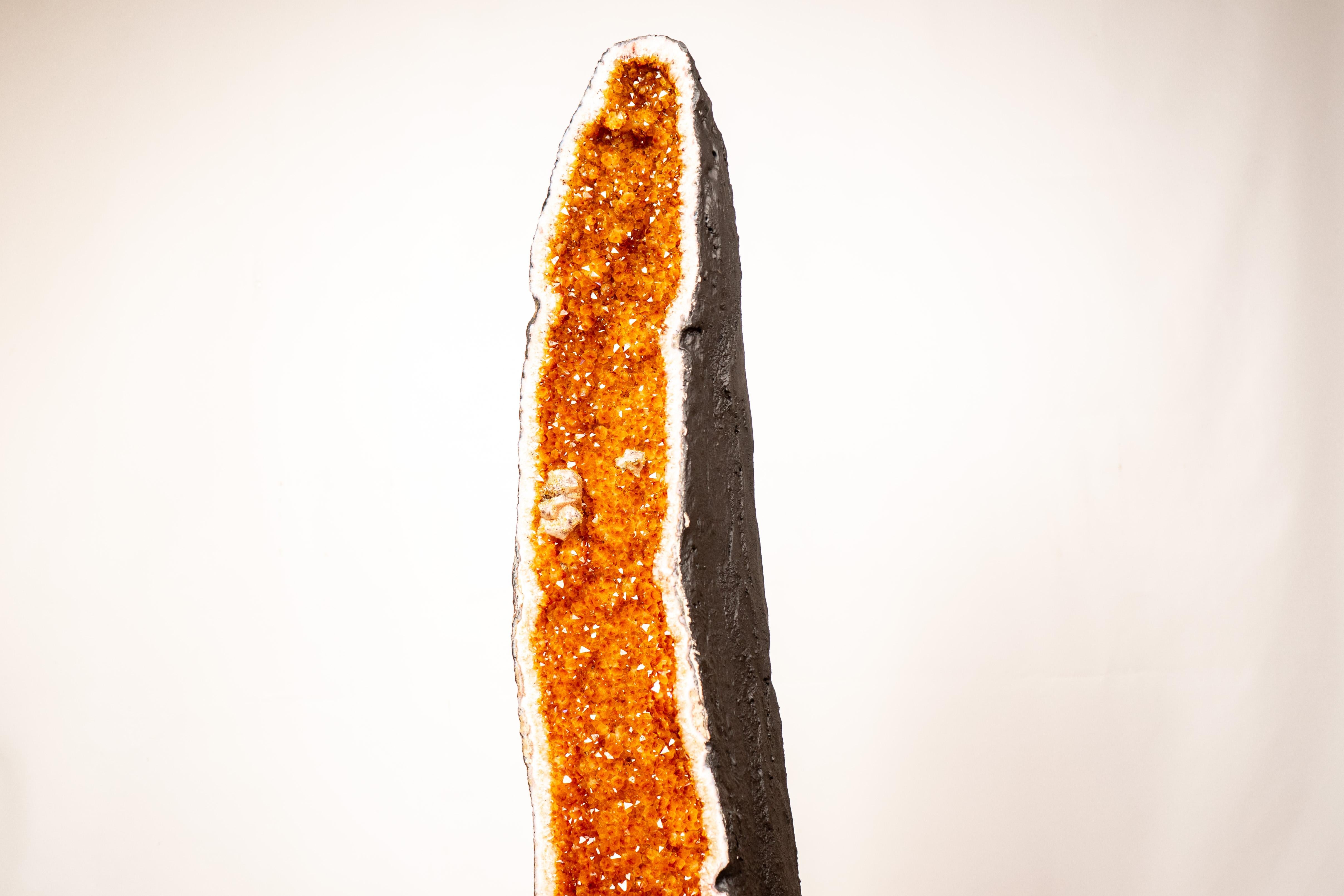 3.6 Ft Large Citrine Geode Cathedral In New Condition For Sale In Ametista Do Sul, BR