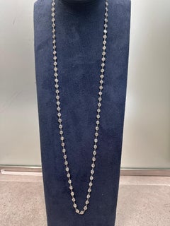 36 Inch Diamond by the Yard Necklace, 18K Yellow Gold, 28.65 Carat