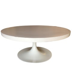 36" Inch Heavy Top Pedestal Style Coffee Table