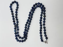 36" Lapis Lazuli Beaded Necklace