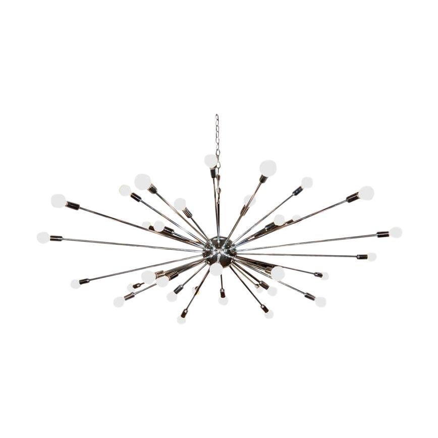 36 Lichter Chrom-Sputnik-Leuchte im Angebot