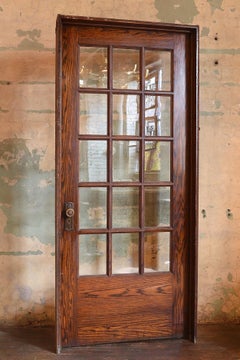 Oak School House 15 Light Door in Jam