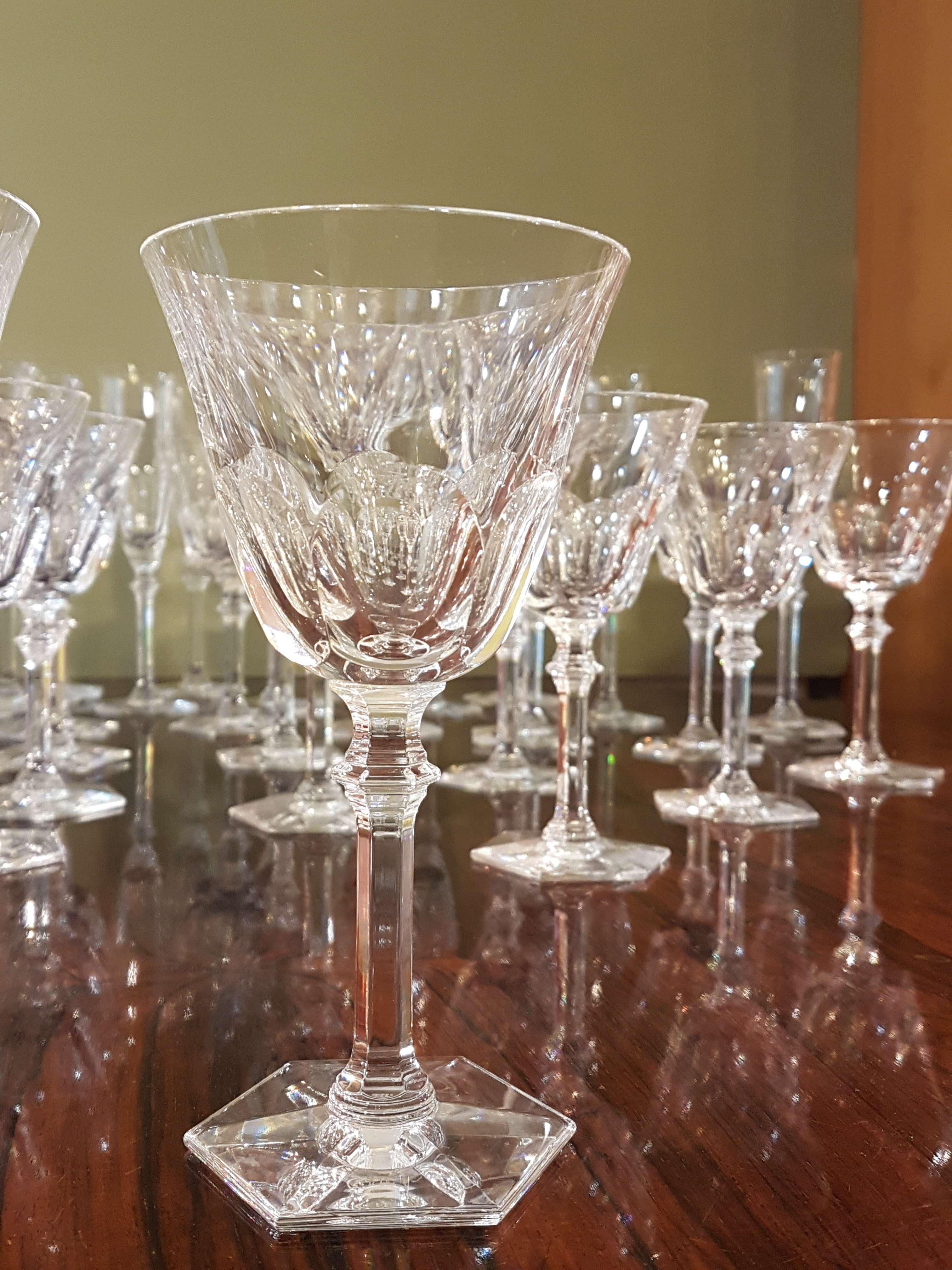 baccarat harcourt crystal goblet