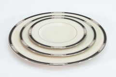 36 Piece Set of Lenox Presidential Collection Hancock Platinum China Dishes