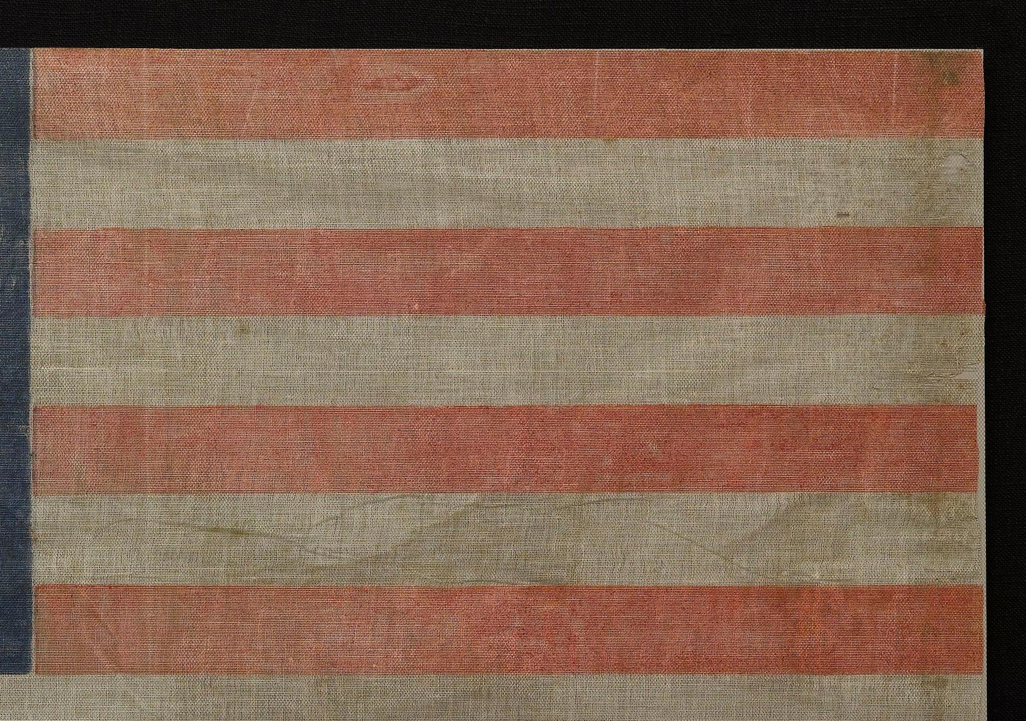 Drapeau de parade américain imprimé à 36 étoiles, Circa 1865-1867 Bon état - En vente à Colorado Springs, CO