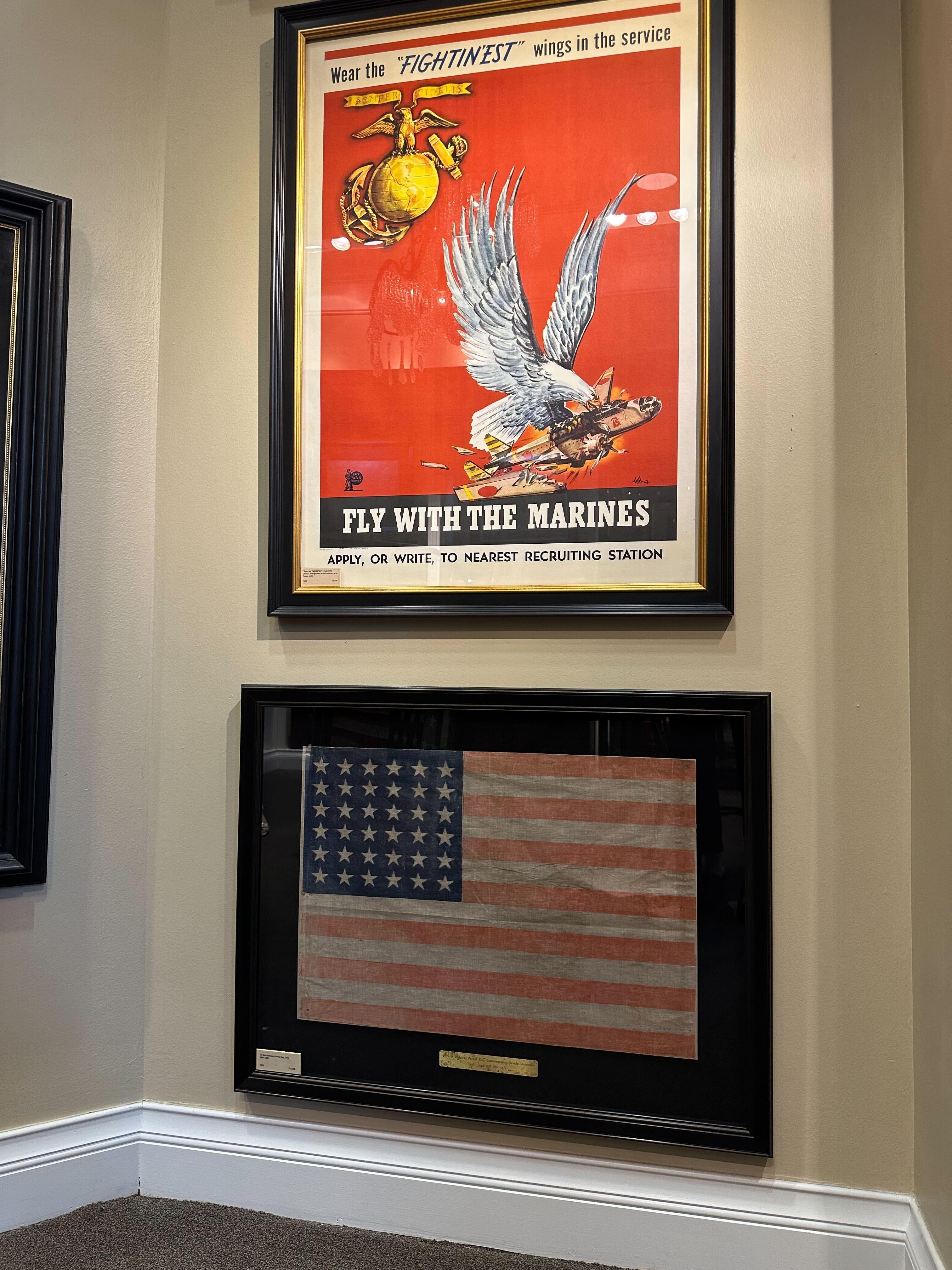 Drapeau de parade américain imprimé à 36 étoiles, Circa 1865-1867 en vente 1