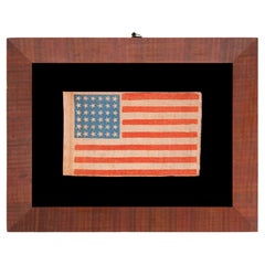 36 Star Antique American Parade Flag, Nevada Statehood, ca 1864-1867