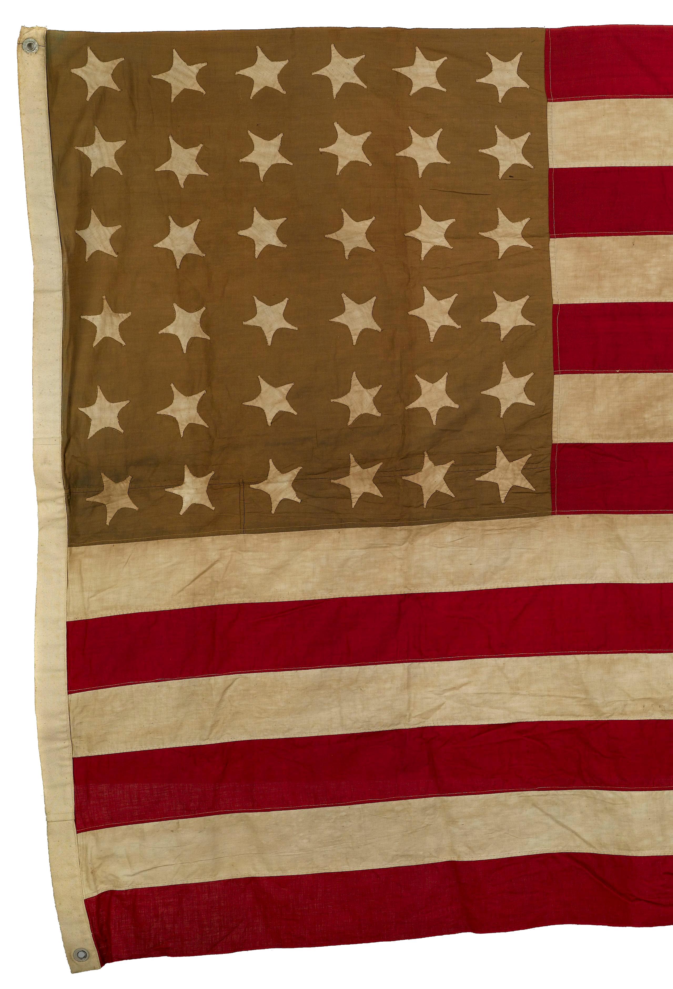 American 36-Star Civil War Flag, Circa 1864-65