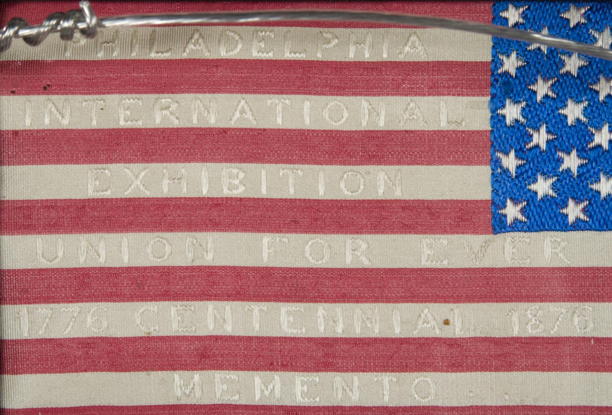 American 36 Star Flag Made of Woven Silk For the 1876 Centennial Expo