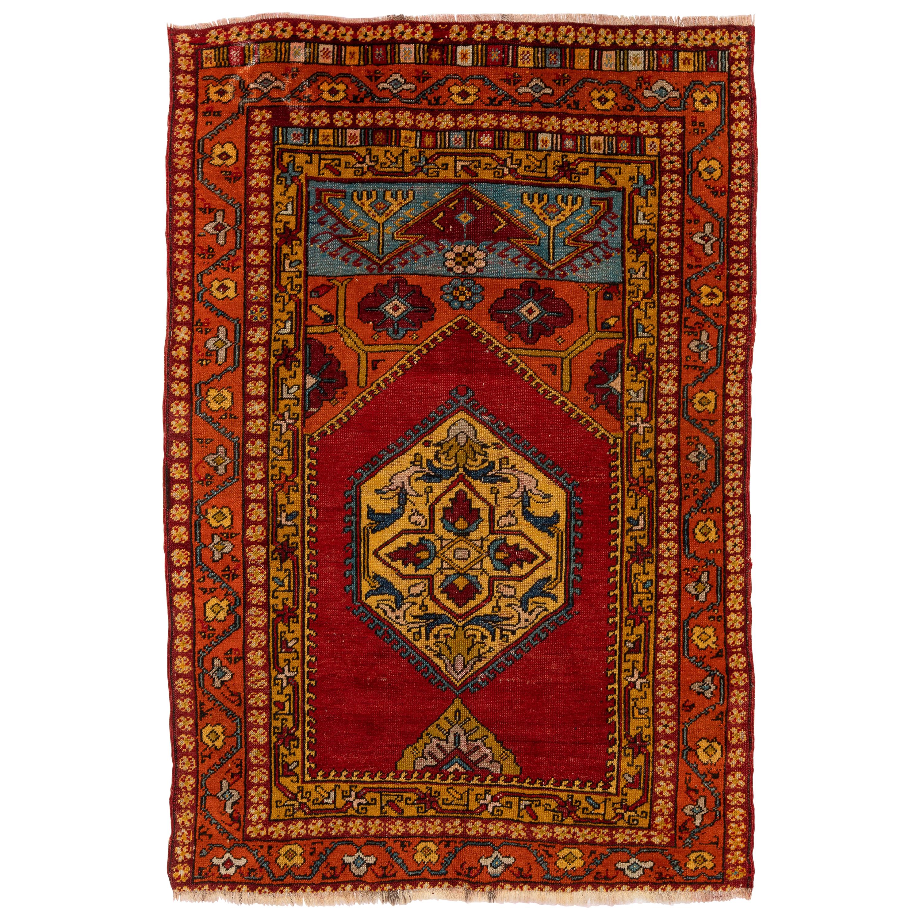 Antique Central Anatolian Prayer Rug, circa 1900 For Sale