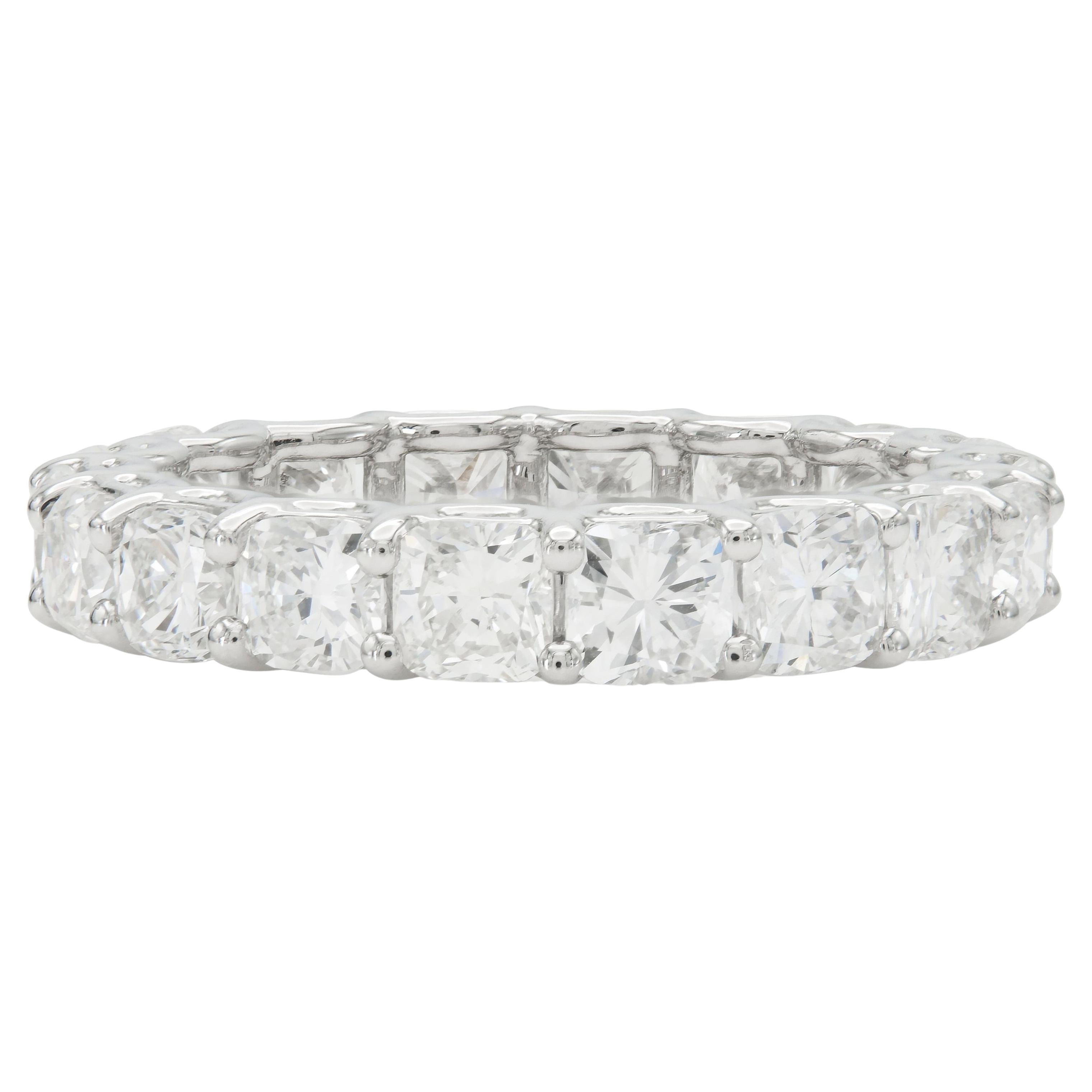 3.60 Carat Cushion Cut Diamond Eternity Band