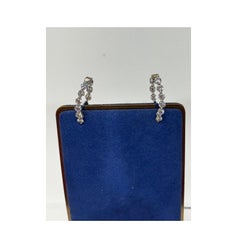 3.60 carat Diamond Hoop Earrings, VVS, F Color JYE Luxury Collection