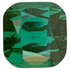 3.60 Carat Fancy Greenish Blue Cushion Tourmaline from Afghanistan