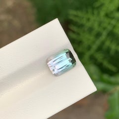 3.60 Carat Natural Loose Bi Colour Tourmaline Cushion Shape Gem