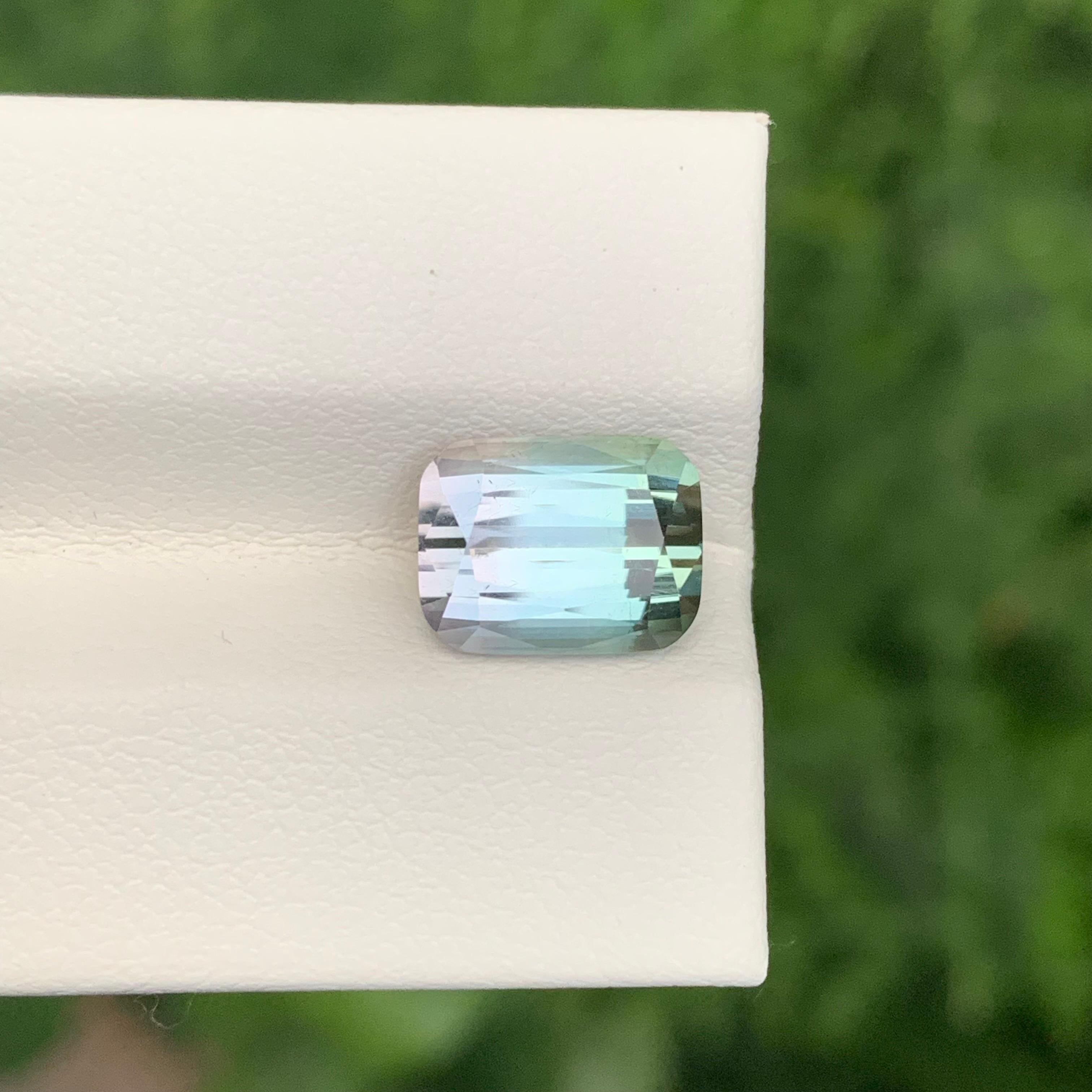 3.60 Carat Natural Loose Bi Colour Tourmaline Cushion Shape Gem Neuf - En vente à Peshawar, PK