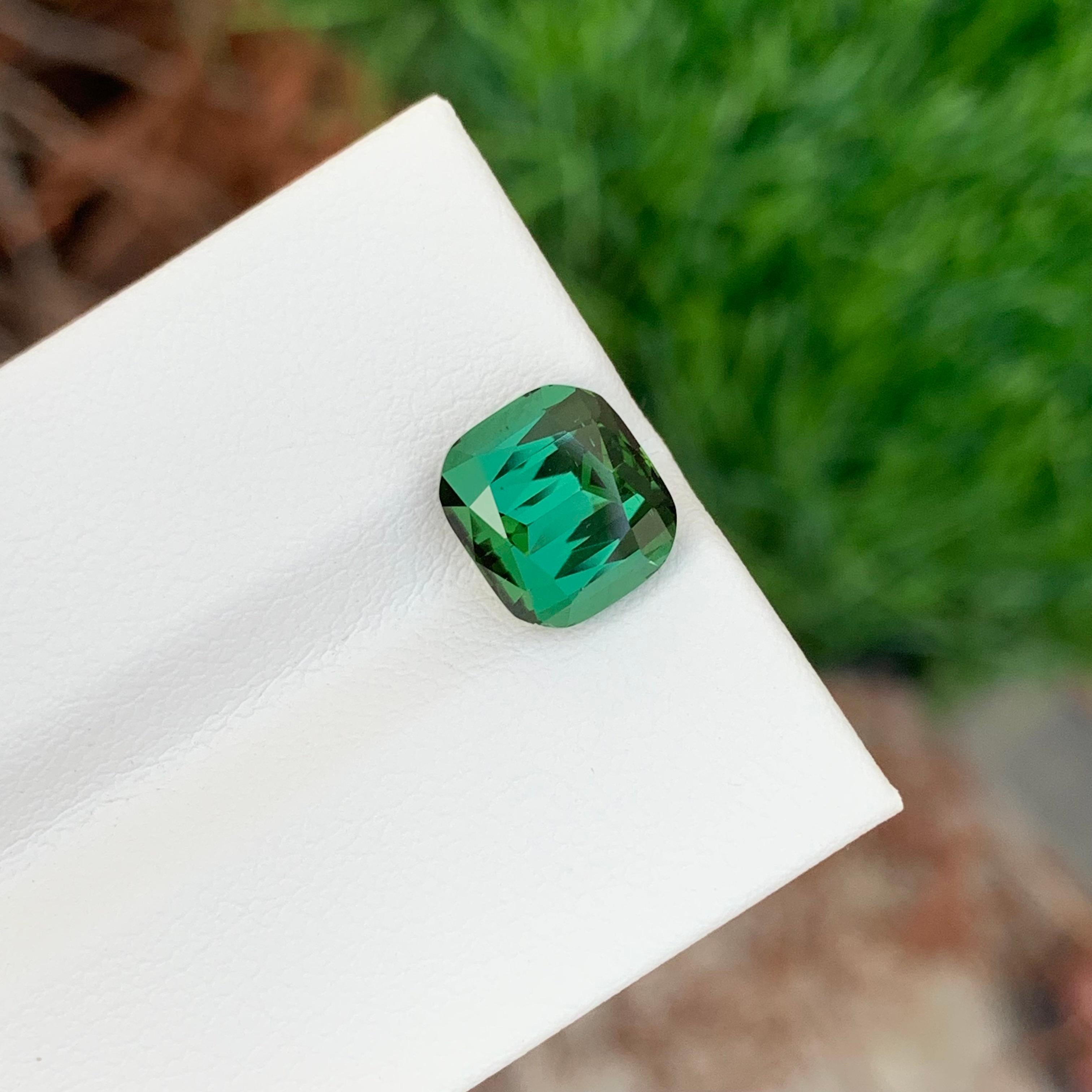 3.60 Carat Natural Loose Blue Green Tourmaline Cushion Shape Gemstone (Tourmaline bleue verte en forme de coussin) Neuf - En vente à Peshawar, PK