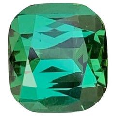 3.60 Carat Natural Loose Blue Green Tourmaline Cushion Shape Gemstone