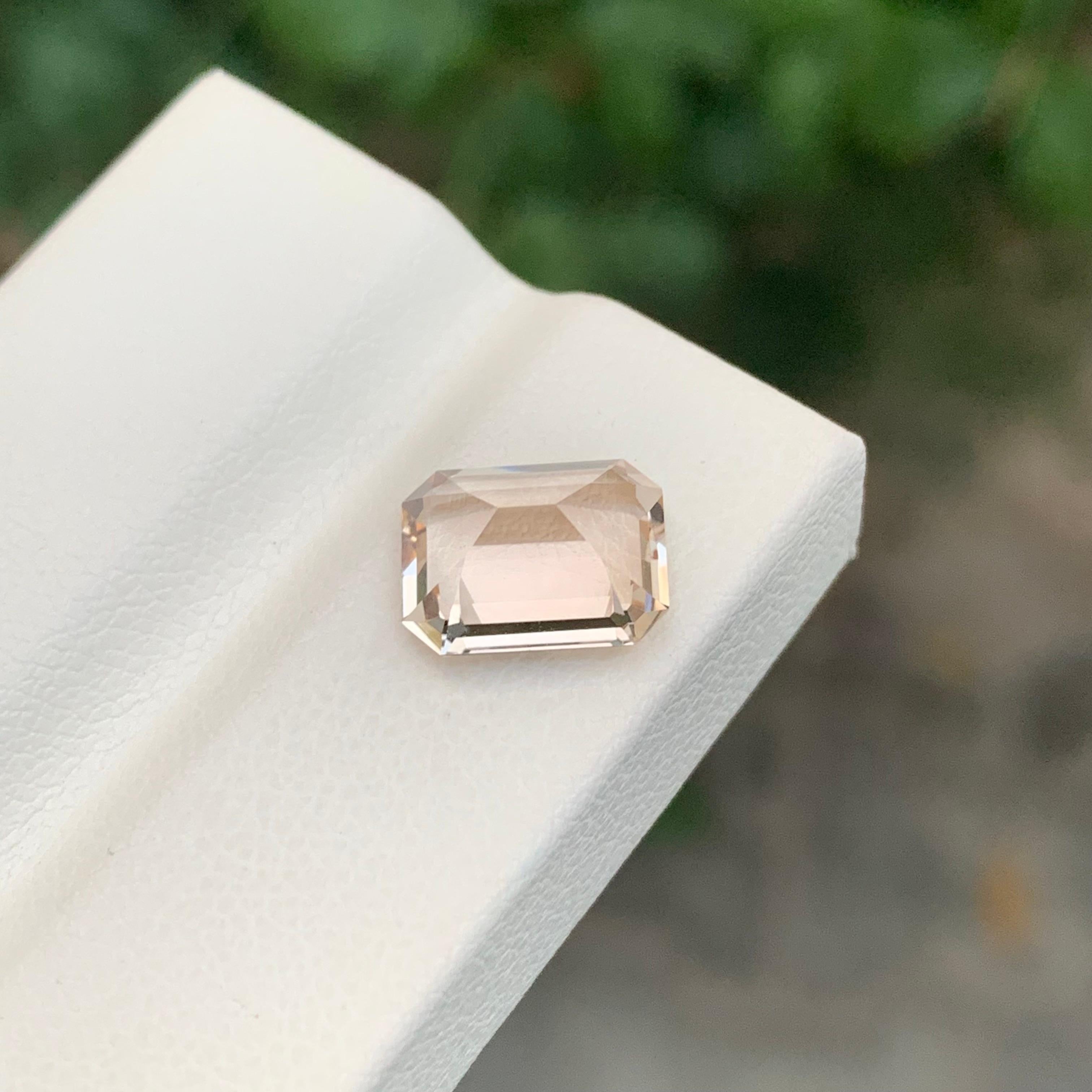 3.60 Karat natürlicher loser Goldtopas Smaragdform Edelstein für Damen oder Herren im Angebot