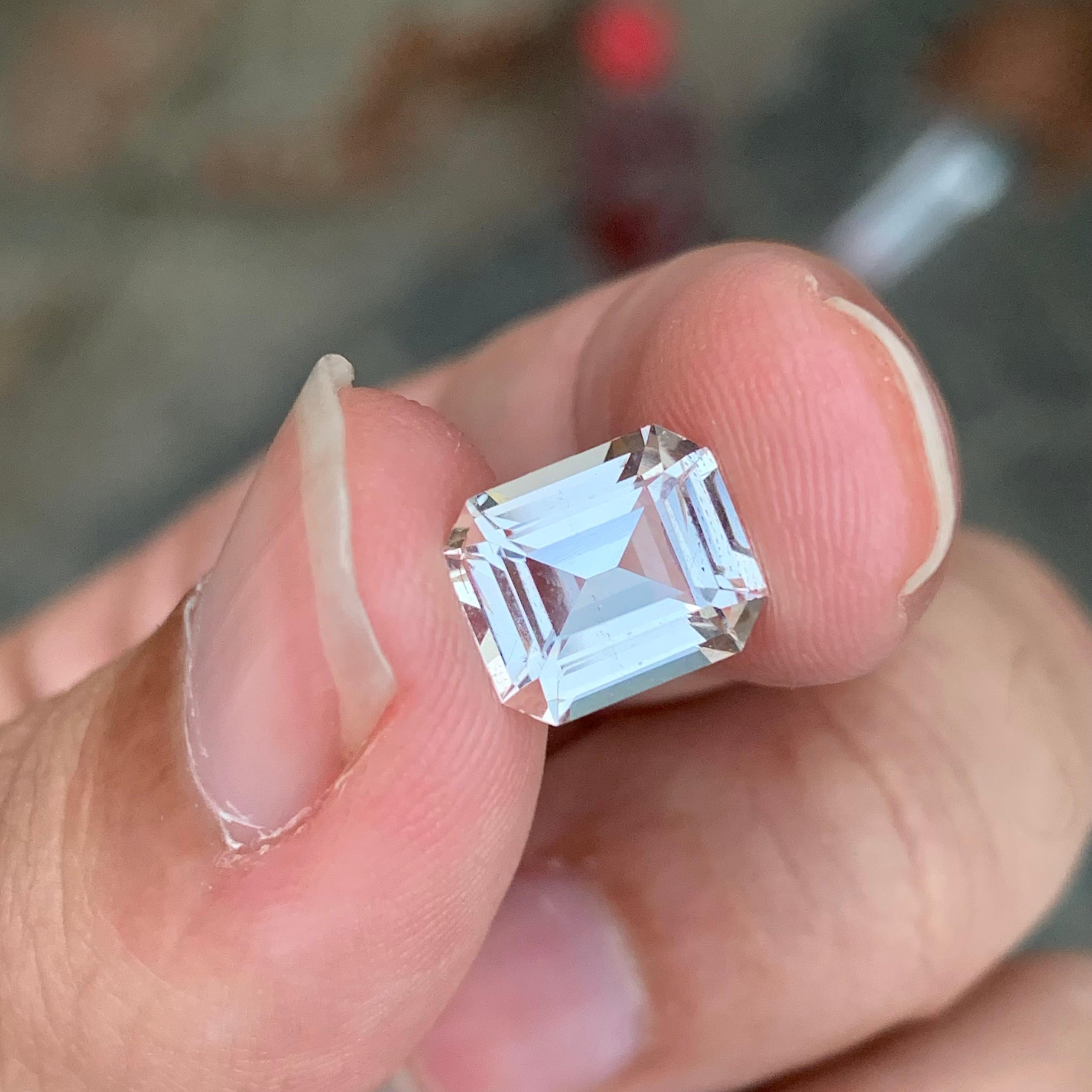 Wunderschöner 3,60 Karat loser Topas in Smaragdform Edelstein im Angebot 2