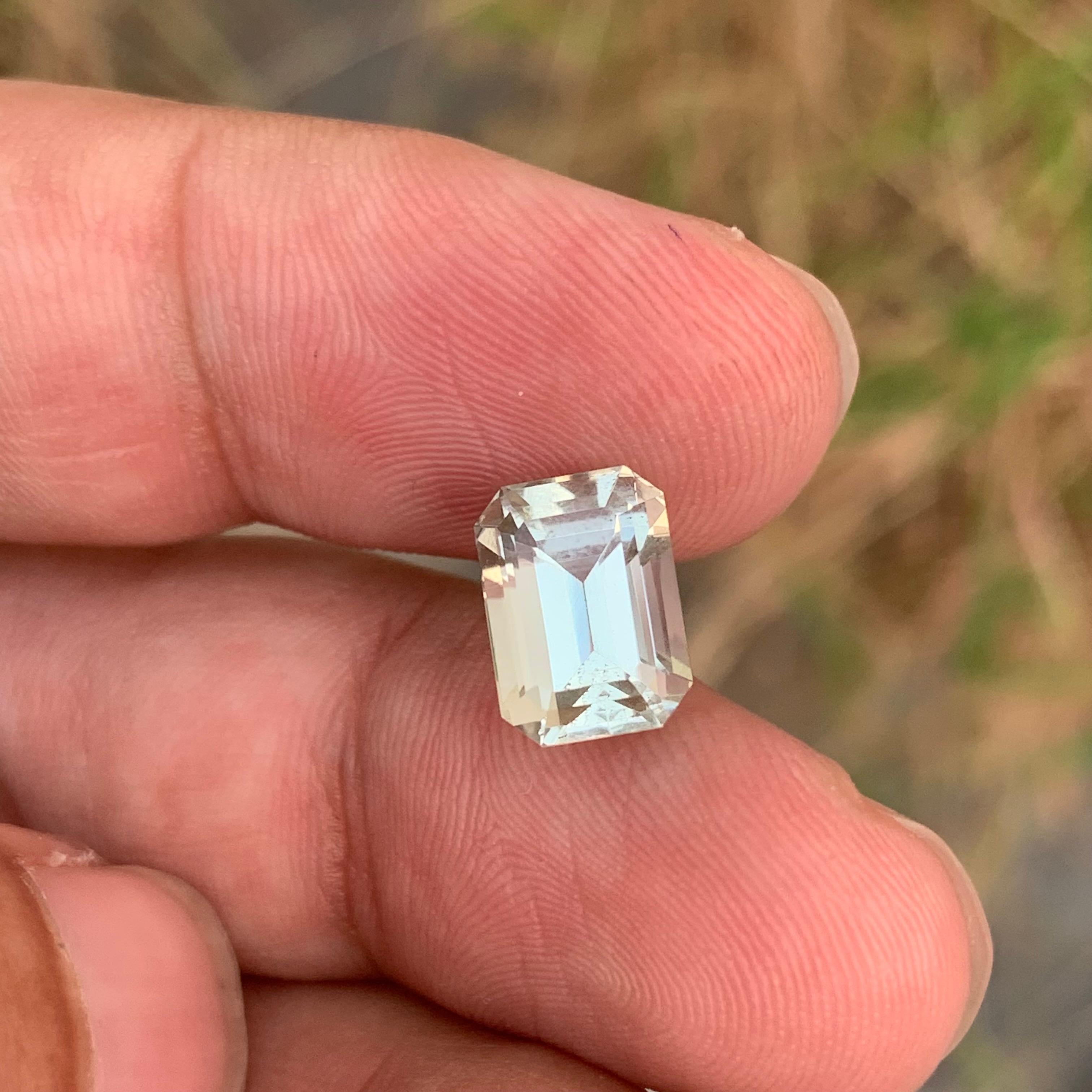 3,60 Karat Natürlicher loser grüner Amethyst / Prasiolith Smaragd Form Edelstein im Angebot 5