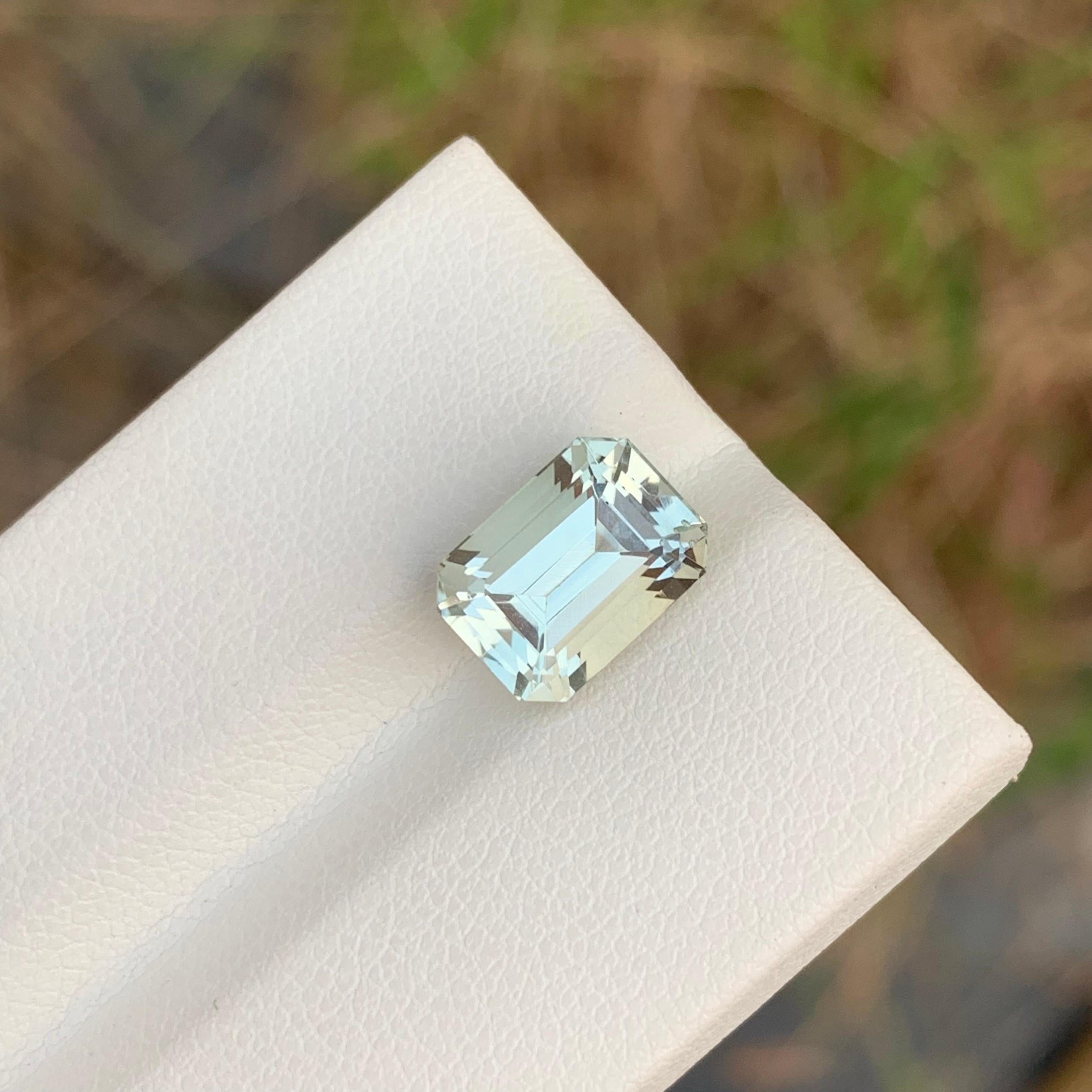 3,60 Karat Natürlicher loser grüner Amethyst / Prasiolith Smaragd Form Edelstein (Smaragdschliff) im Angebot