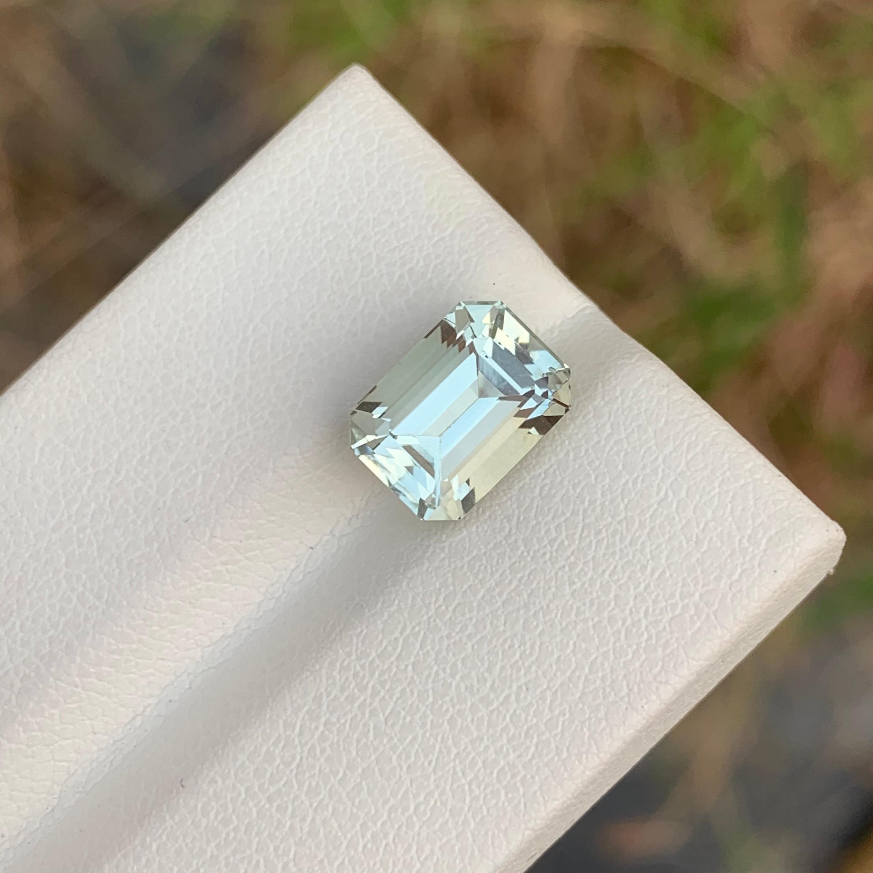 3,60 Karat Natürlicher loser grüner Amethyst / Prasiolith Smaragd Form Edelstein im Zustand „Neu“ im Angebot in Peshawar, PK