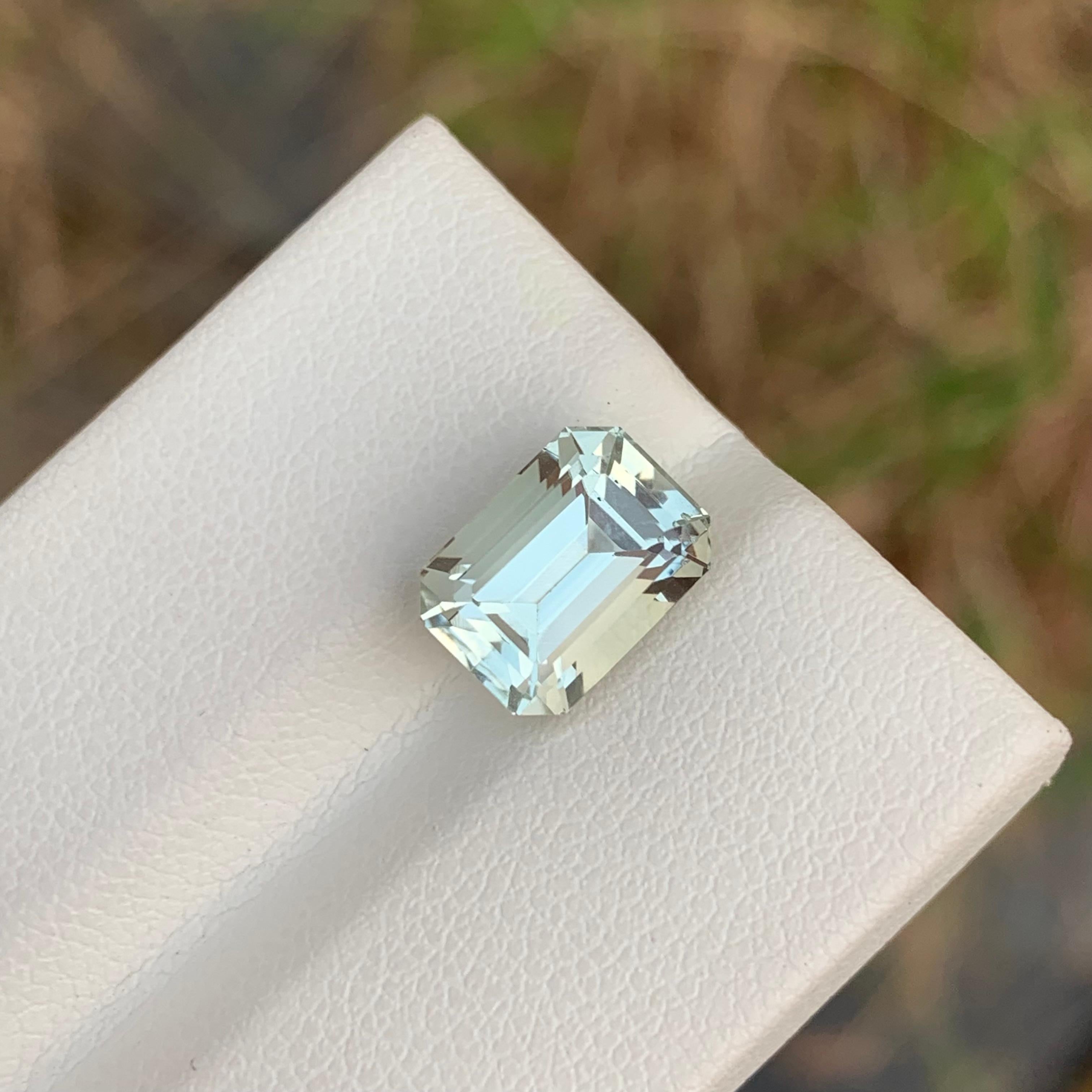 3,60 Karat Natürlicher loser grüner Amethyst / Prasiolith Smaragd Form Edelstein für Damen oder Herren im Angebot