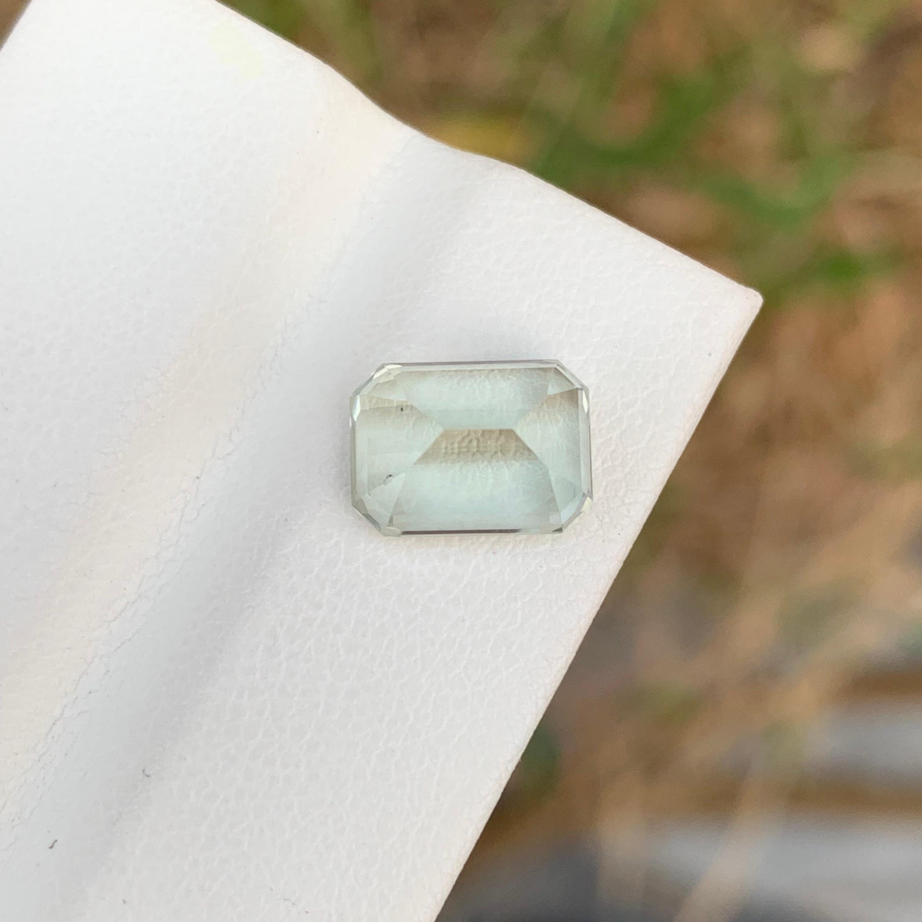 3,60 Karat Natürlicher loser grüner Amethyst / Prasiolith Smaragd Form Edelstein im Angebot 3