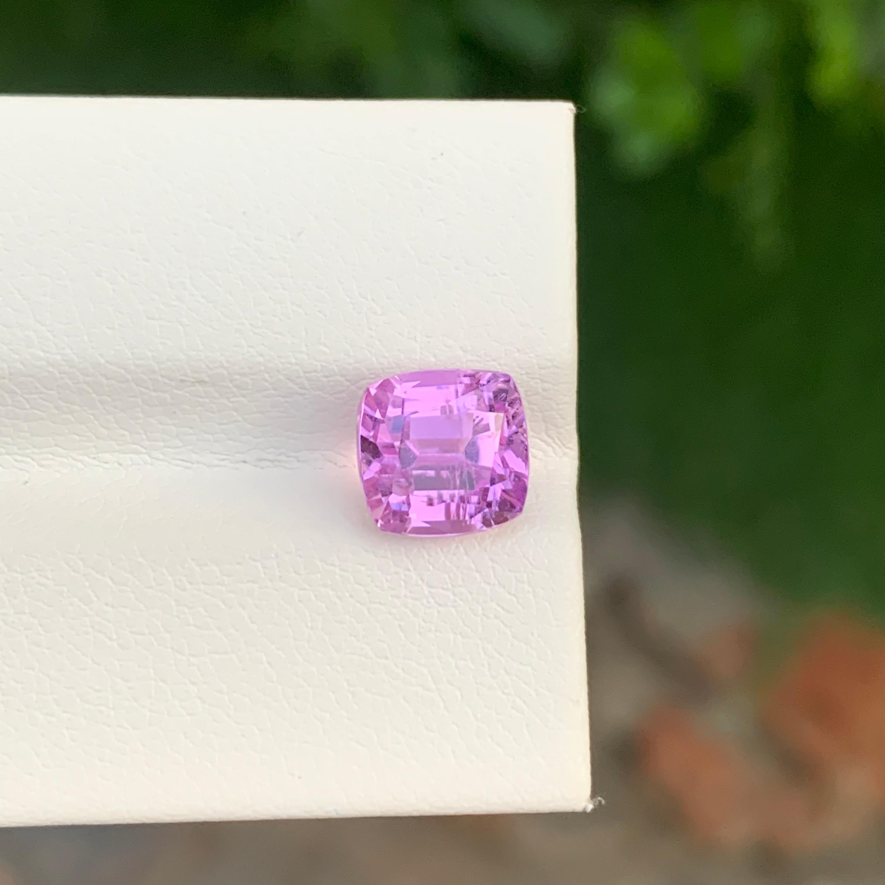 Loose Kunzite
Weight: 3.60 Carats
Dimension: 8 x 7.8 x 6.9 Mm
Colour: Pink
Origin: Kunar, Afghanistan
Treatment: Non
Certficate: On Demand

Kunzite, a delicate and enchanting gemstone, is cherished for its exquisite pink to lilac hues. Named after