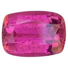 3.60 Carat Natural Loose Rubellite Tourmaline Cushion Cut Gemstone