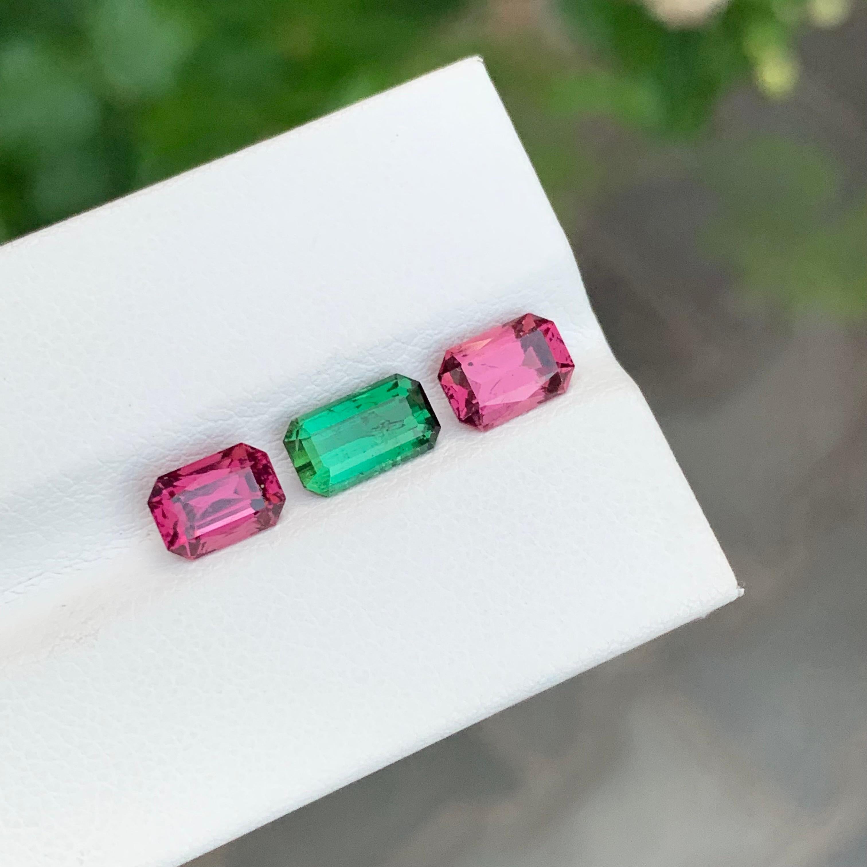 3.60 Carat Natural Loose Tourmaline Lot For Jewellery Making In New Condition For Sale In Peshawar, PK
