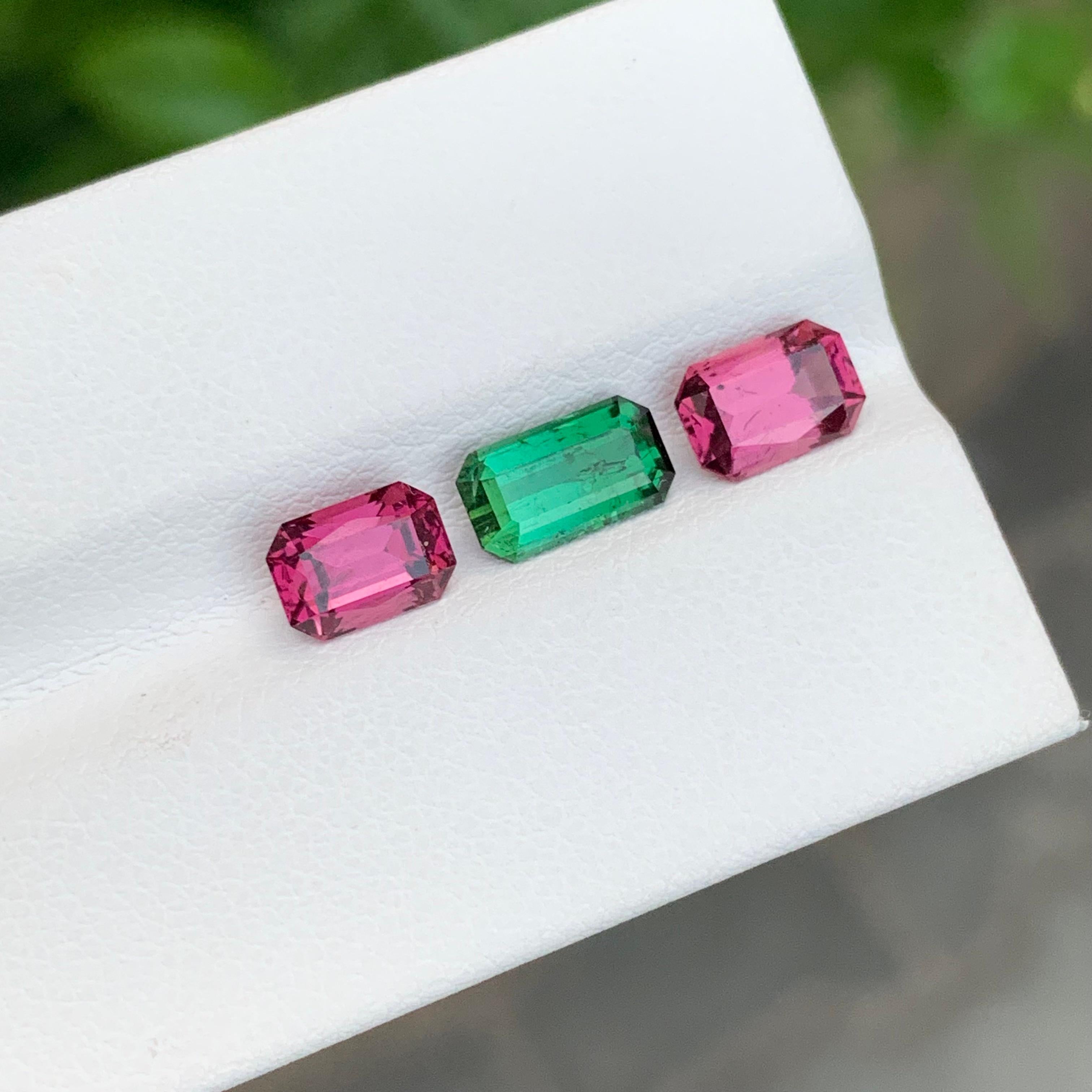 Women's or Men's 3.60 Carat Natural Loose Tourmaline Lot For Jewellery Making For Sale