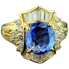 3.60 Carat Oval Cut Blue Sapphire
Diamond Ring 3.60 Carat Oval Cut Blue Sapphire
Diamond Ring
