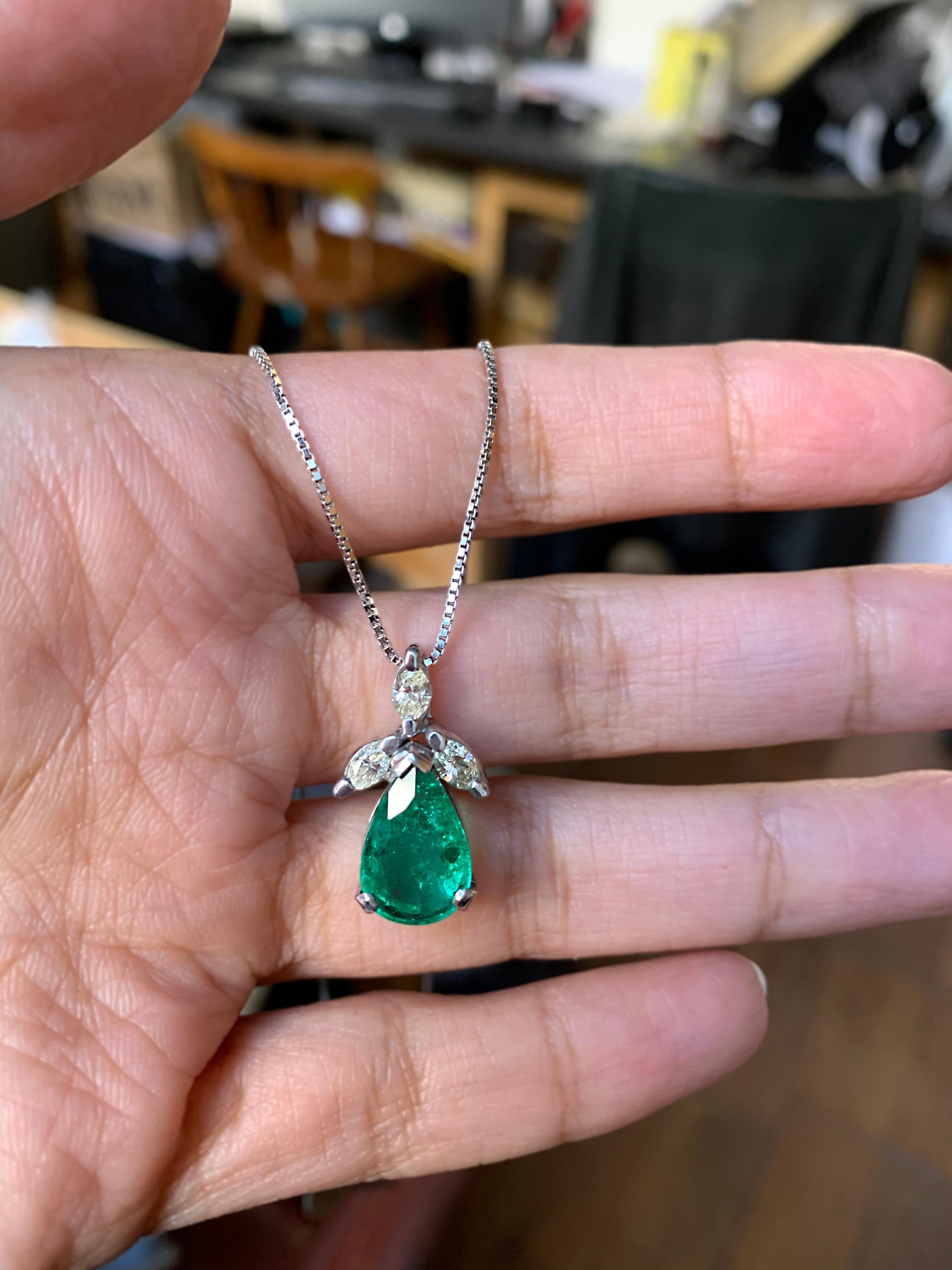 costco emerald necklace