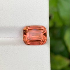 3.60 Carat Pretty Peachy Pink Tourmaline Stone Cushion Cut Afghan Gemstone