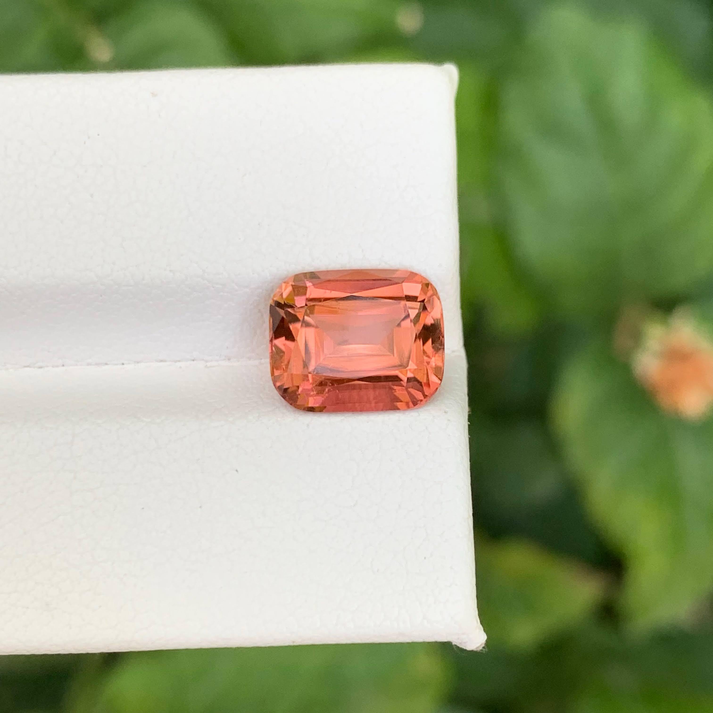 3,60 Karat Hübscher Pfirsichrosa Turmalin Stein Cushion Cut Afghan Edelstein im Zustand „Neu“ im Angebot in Bangkok, TH