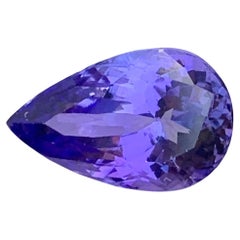 3.60 Carat Stunning Faceted Tanzanite Tear Shape Gem