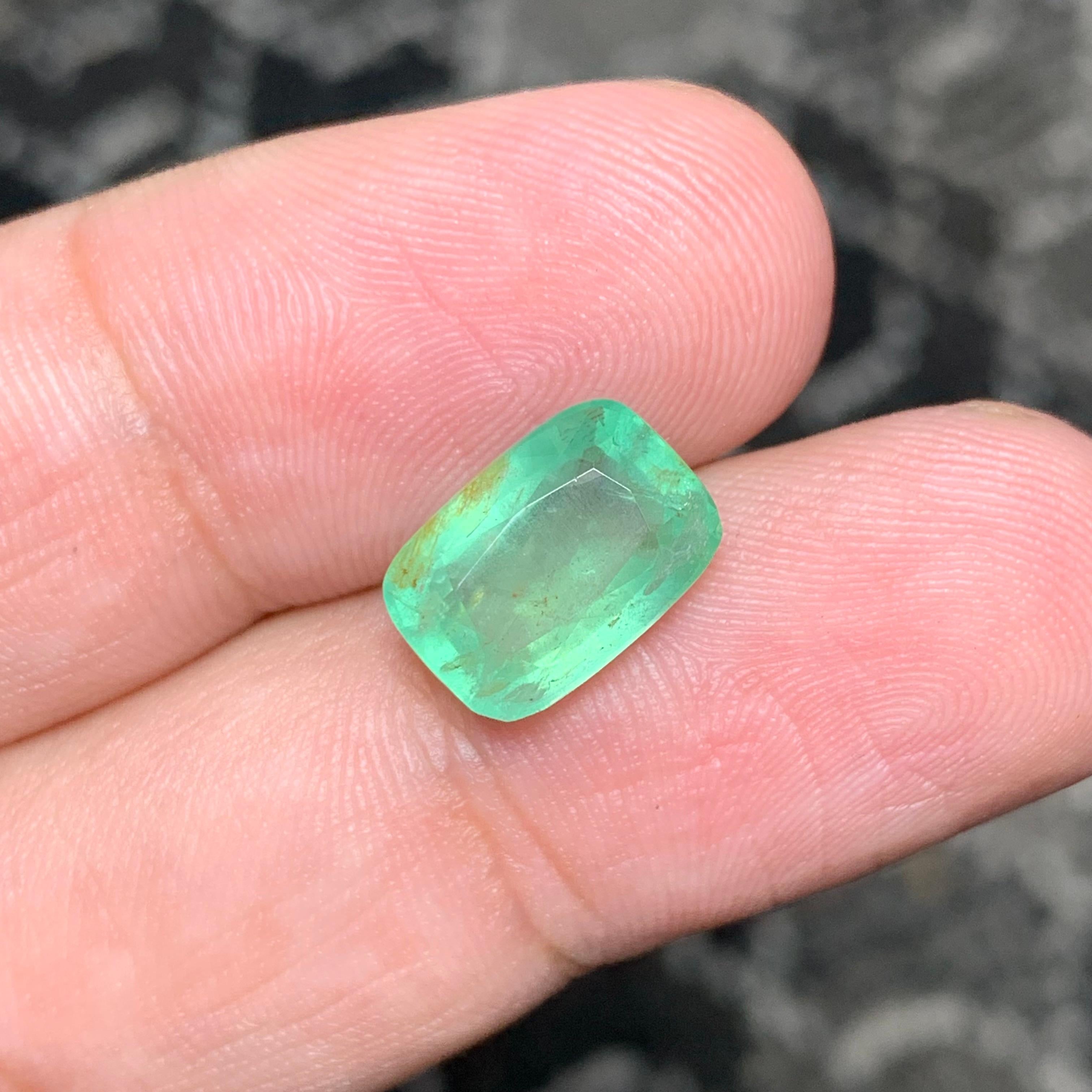 light green emerald stone