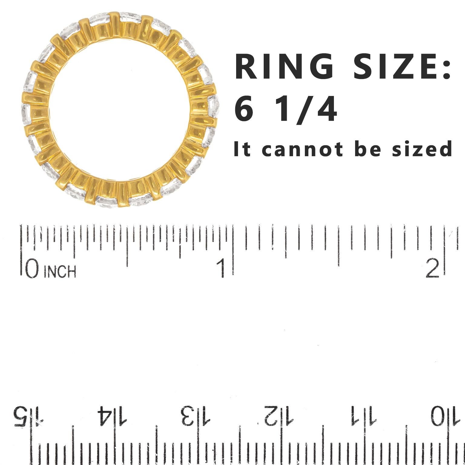 3.60 Carats Total Weight Eternity Band For Sale 1