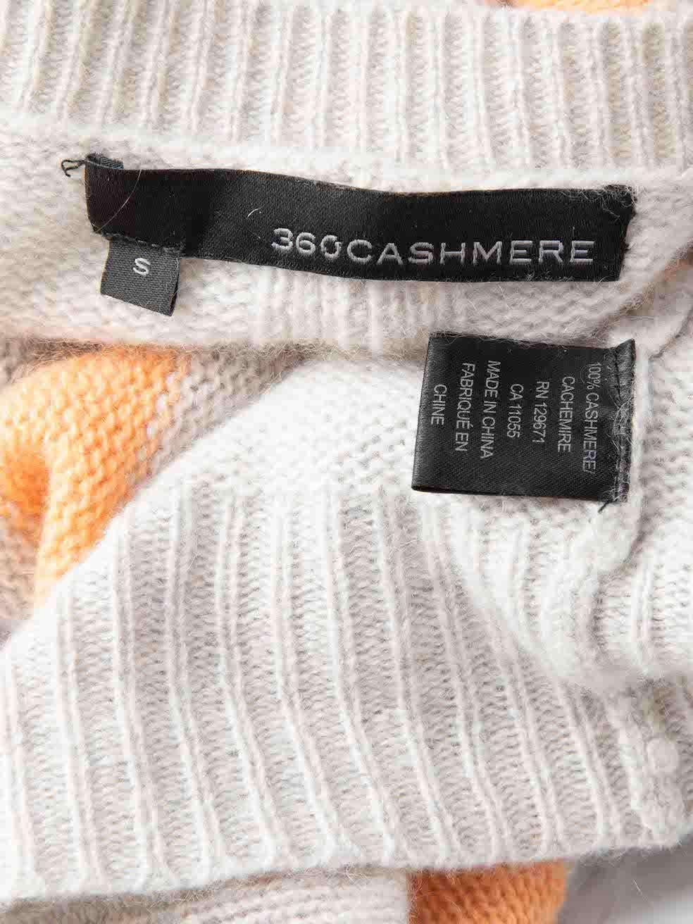 360 Pullover aus Kaschmir in Grau und Kaschmir mit Sternmuster Größe S Damen im Angebot