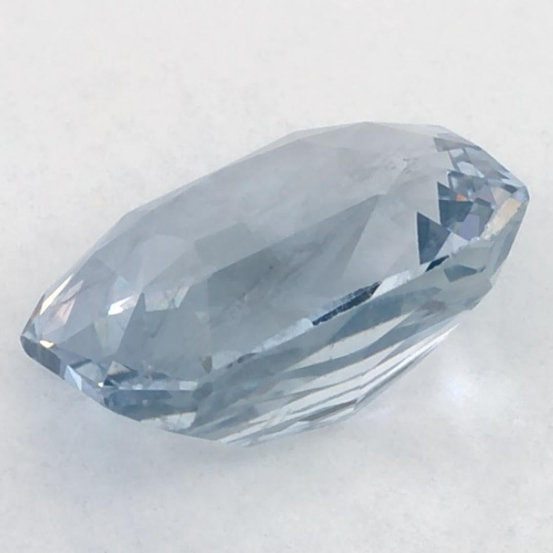 3.60 carati di zaffiro blu ottagonale sfuso in vendita 3